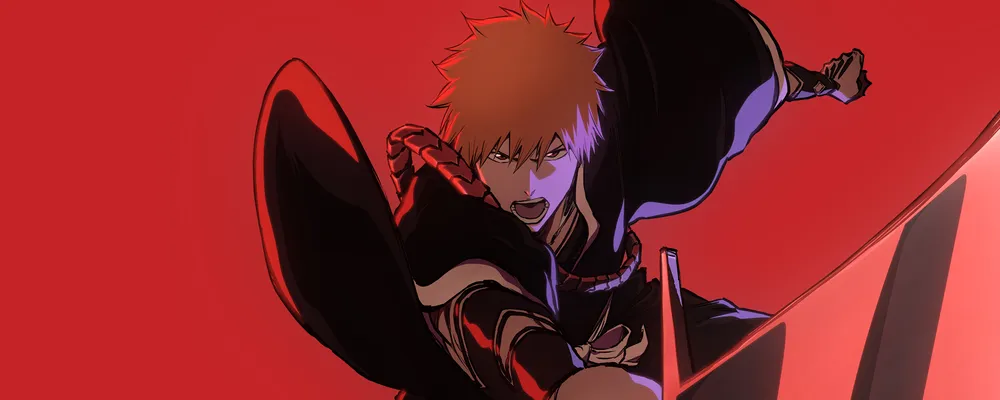Capa ilustrativa do anime Bleach, nela se encontra o Ichigo empunhando sua espada